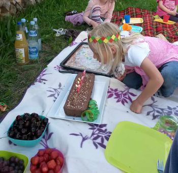 Kindergeburtstag Picknick Kuchen