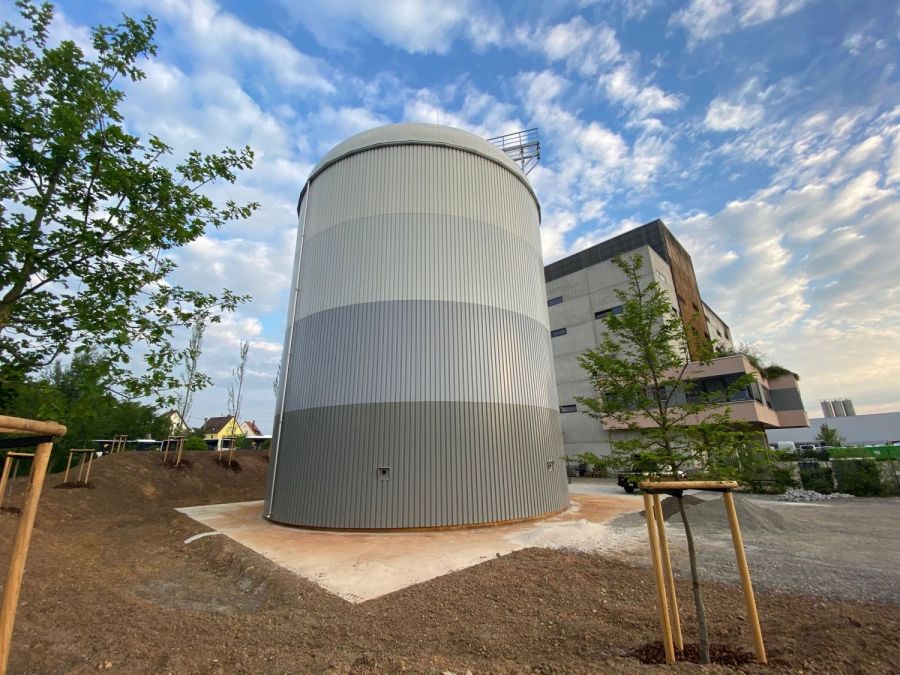 Wärmespeicher für Solarwärme und Biomasse-Heizkraftwerk Ludwigsburg