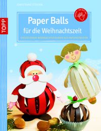 Buch Paper Balls mit Rentier Bastelvorlage