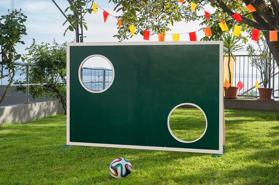 Anleitung, eine Torwand für das Fußballfest selbst zu bauen