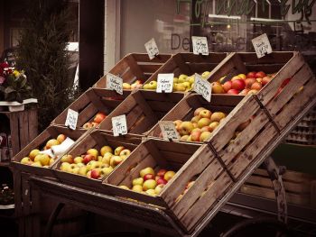 Apfelverkauf