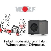 Anzeige der Firma Wolf für Wärmepumpen