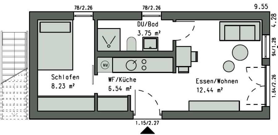 Grundriss Flying Space Schwörer Haus