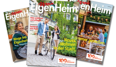 Heftcover Zeitschrift Mein EigenHeim - Ausgaben 1/2024, 2/2024 und 3/2024