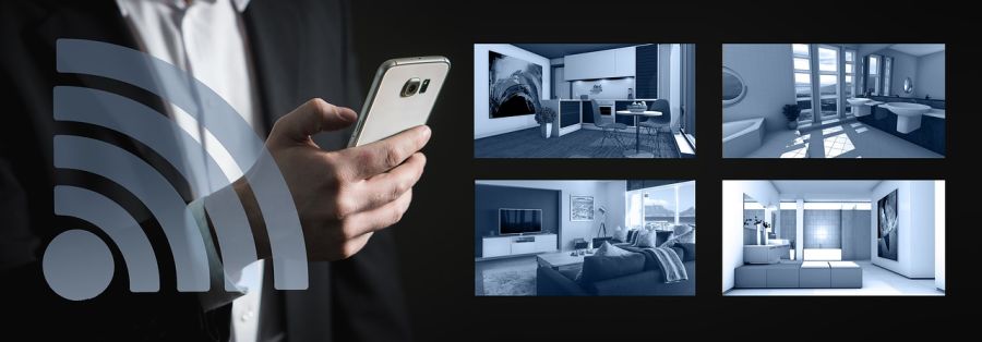 Smartphone mit Videoüberwachung