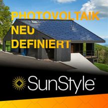 Anzeige der Firma SunStyle für Photovoltaik-Anlagen