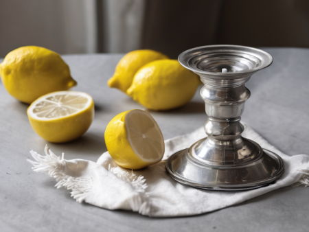 Zitronen zum Reinigen von Alu