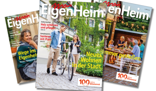 Heftcover Zeitschrift Mein EigenHeim - Ausgaben 1/2024, 2/2024 und 3/2024