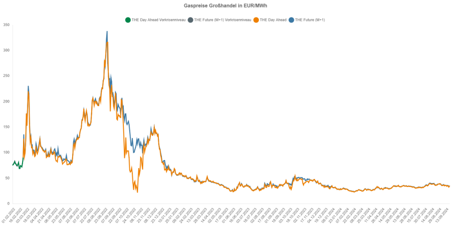 Gaspreisentwicklung 2024 Gaspreise